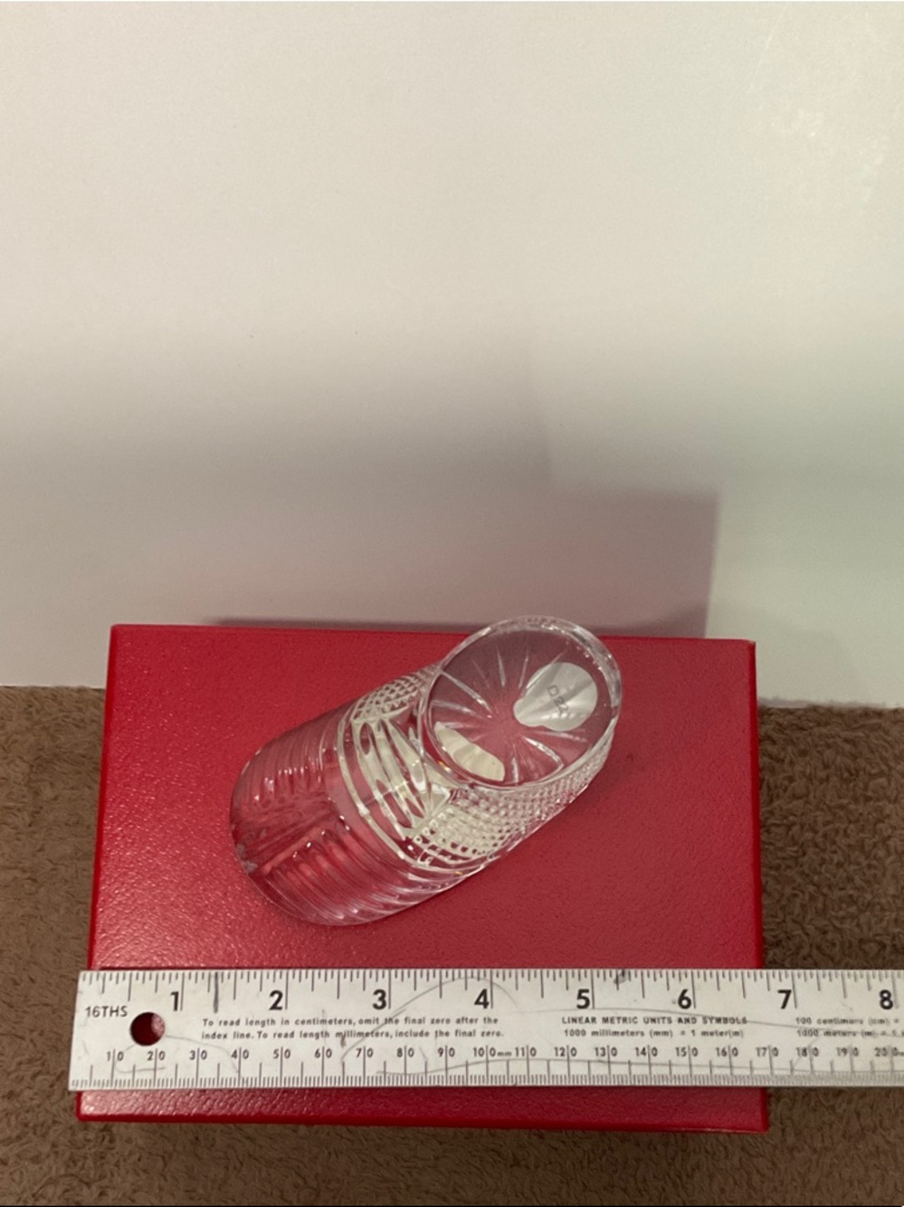 Waterford Crystal Clear Cut Glass Toothpick Holder